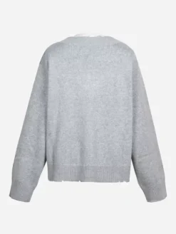Men C2H4 Staff Uniform Layered V-Neck Sweater