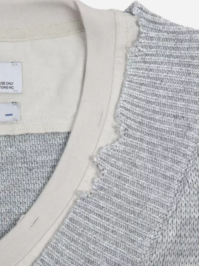 Men C2H4 Staff Uniform Layered V-Neck Sweater