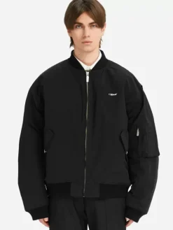 Men C2H4 Staff Uniform Logo Bomber Jacket