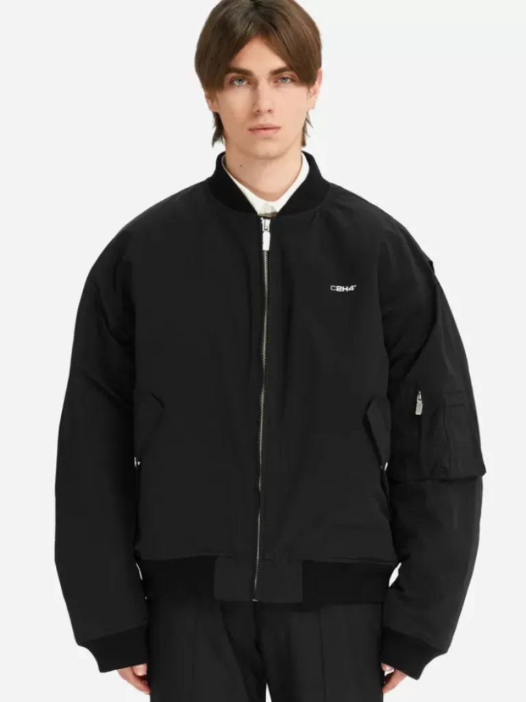 Men C2H4 Staff Uniform Logo Bomber Jacket