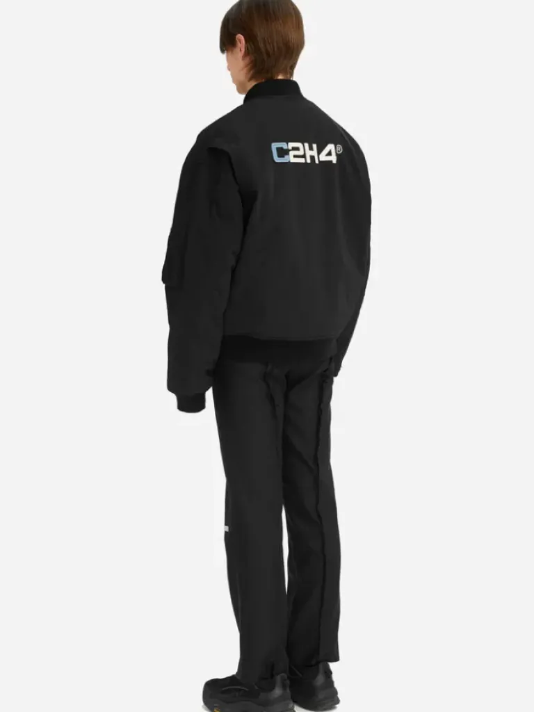 Men C2H4 Staff Uniform Logo Bomber Jacket