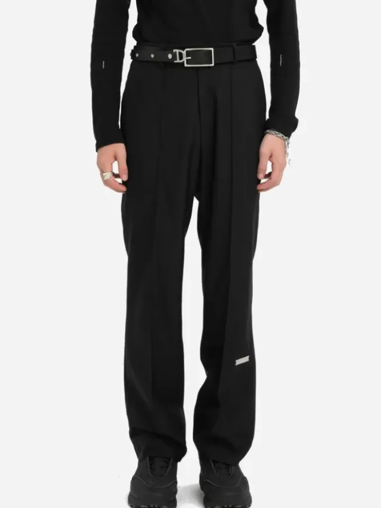 Men C2H4 Staff Uniform Raw Edge Tailored Trousers