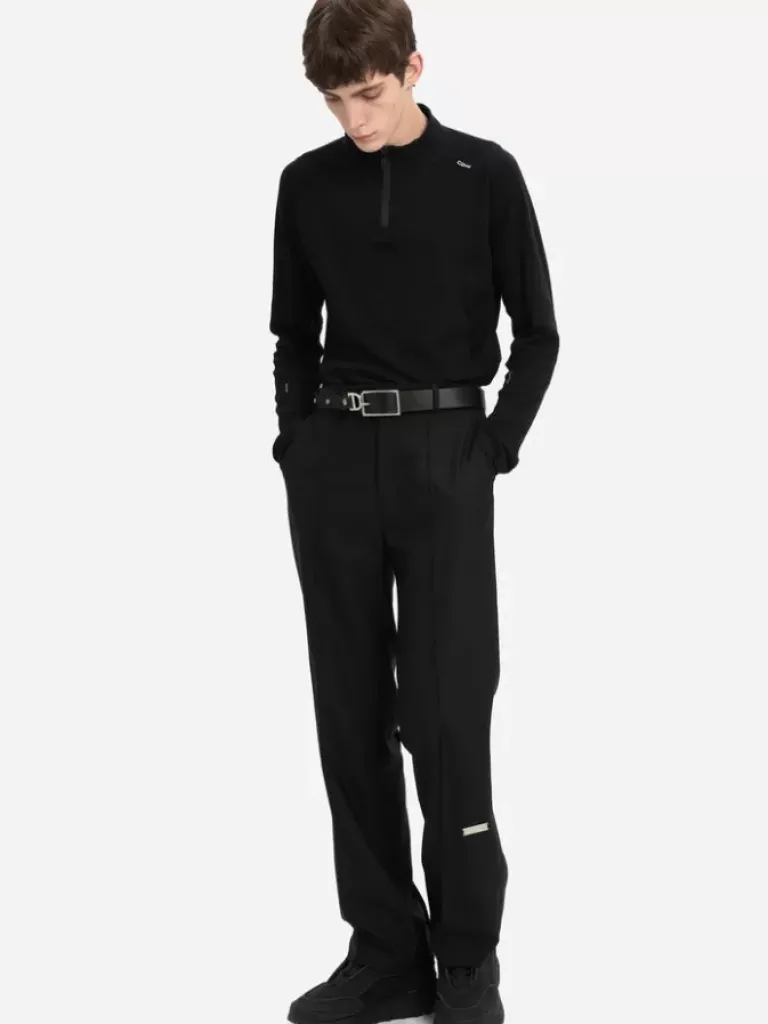 Men C2H4 Staff Uniform Raw Edge Tailored Trousers