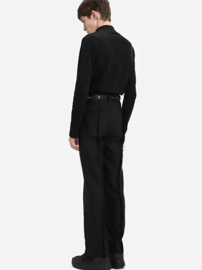 Men C2H4 Staff Uniform Raw Edge Tailored Trousers