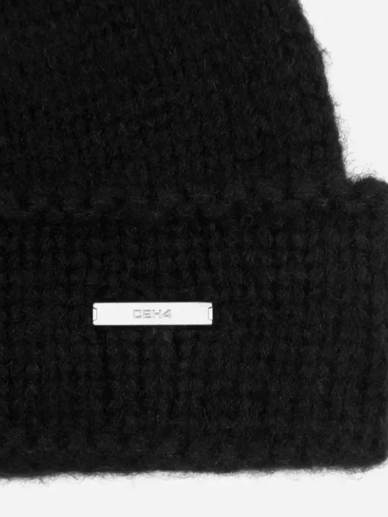 Men C2H4 Staff Uniform Tagged Knit Covert Beanie