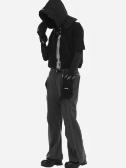 Men C2H4 006 - Stereoscopic Zippered Ski Pants