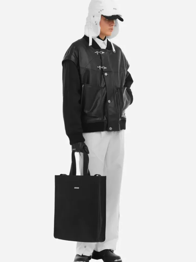 Men C2H4 006 - Streamline Arch Panelled Bomber Jacket