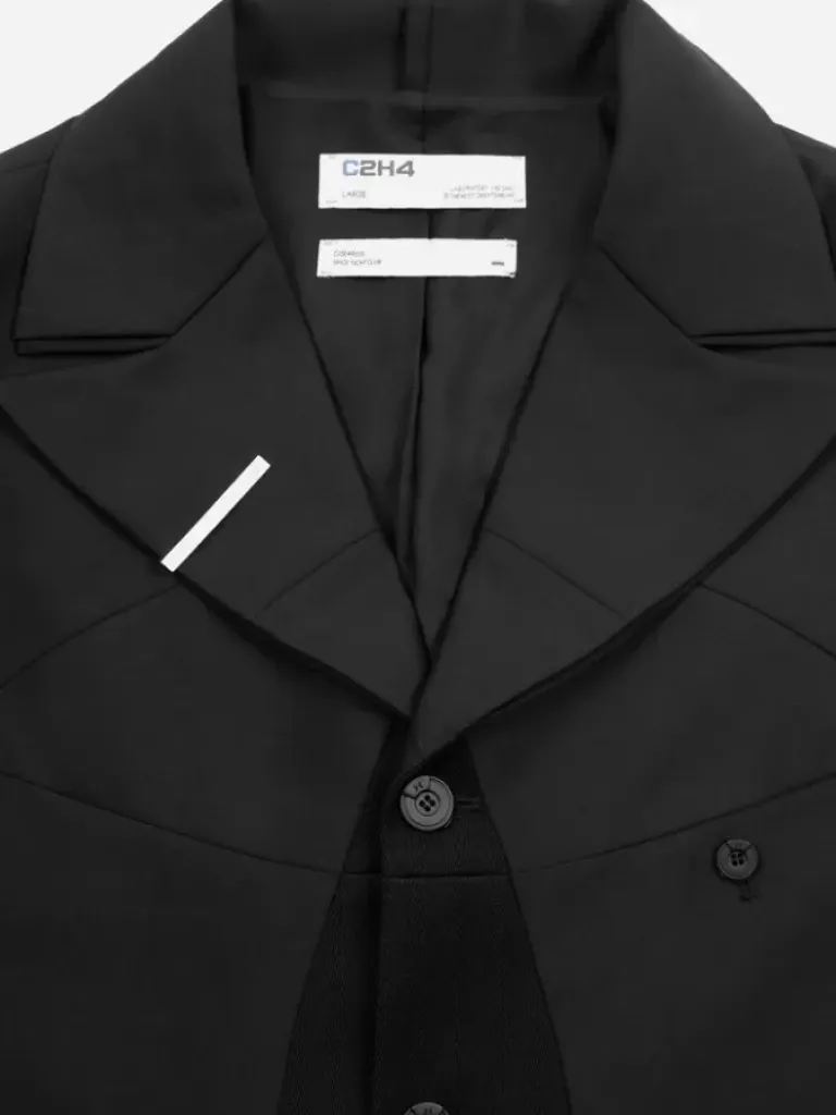 Men C2H4 005 - Streamline Arch Raw Edge Jacket