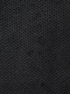 Men C2H4 006 - Sunburnt Distressed V-Neck Knit Sweater