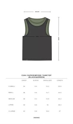 Men C2H4 007 - Superimpose Tanktop