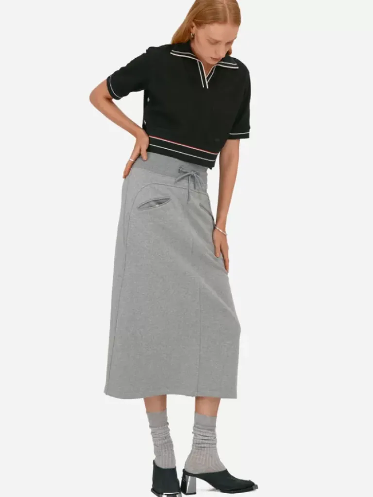 Women C2H4 007 - Sweat Midi Skirt
