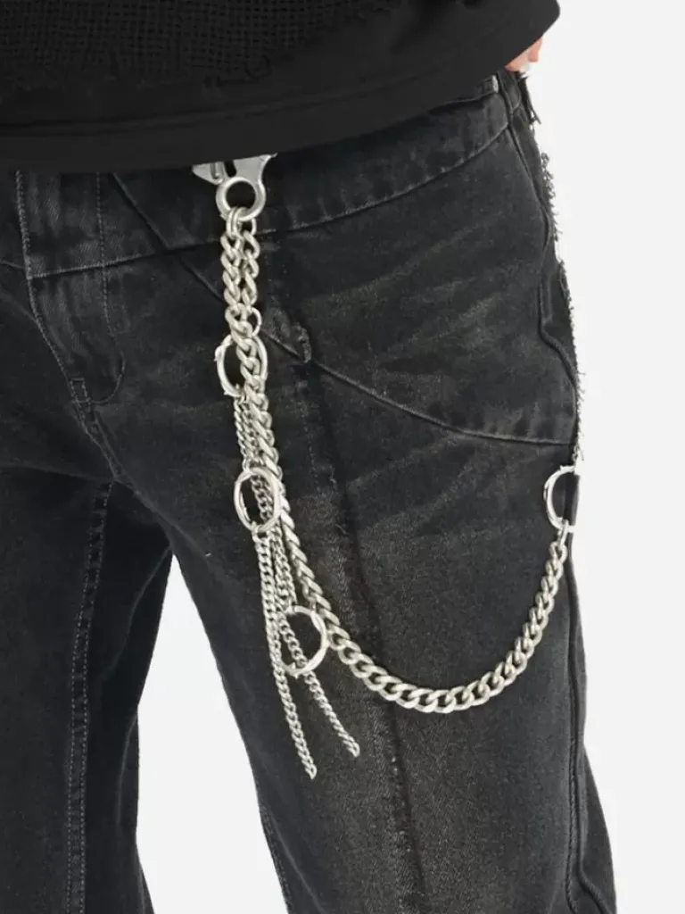 Men C2H4 005 - Thorns And Chain Pants Chain