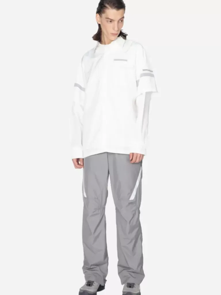 Men C2H4 001 - Time Secret-Service Panelled Short Sleeve Shirt