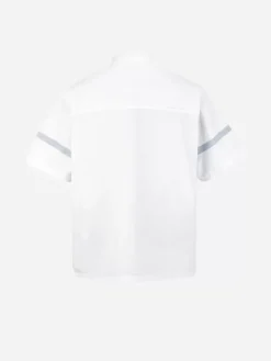 Men C2H4 001 - Time Secret-Service Panelled Short Sleeve Shirt