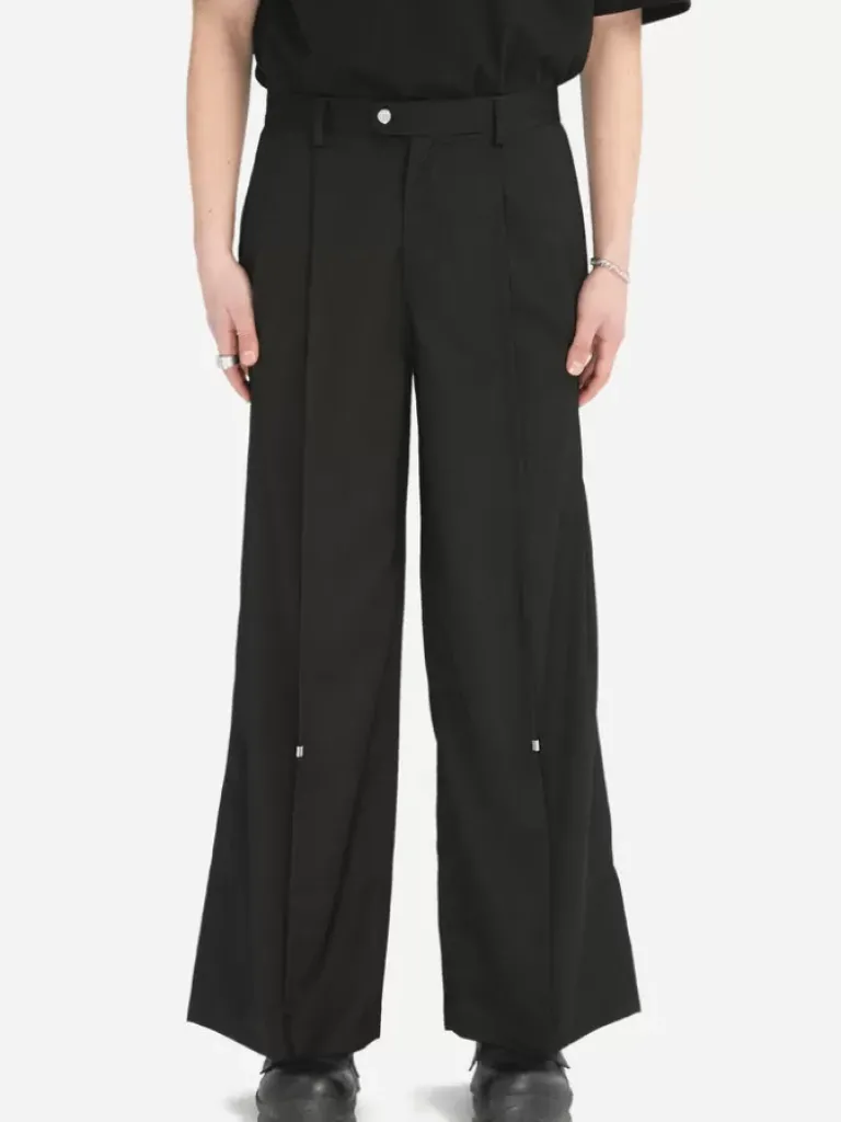 Men C2H4 005 - Tortuosity Shaped Wide-Leg Trousers