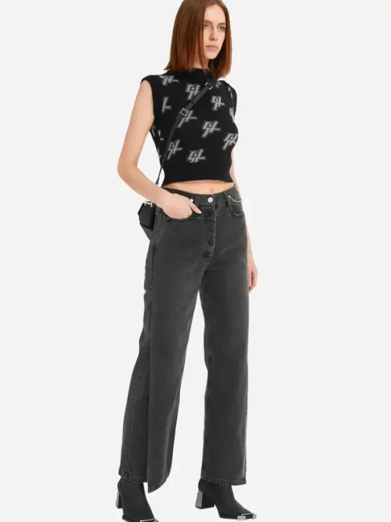 Women C2H4 003 - Wide Layered Swing Jeans