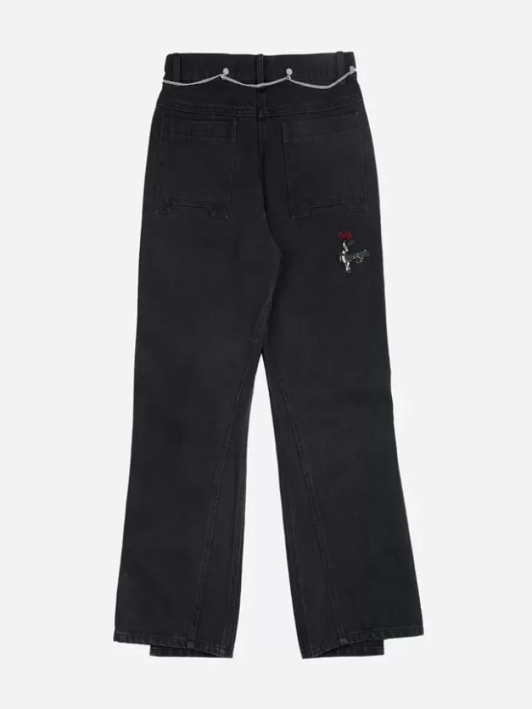 Women C2H4 003 - Wide Layered Swing Jeans