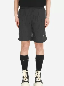 Men C2H4 005 - Wrinkled Nylon Arch Panelled Track Shorts