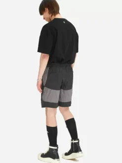 Men C2H4 005 - Wrinkled Nylon Arch Panelled Track Shorts