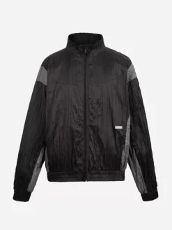 Men C2H4 005 - Wrinkled Nylon Arch Panelled Track Jacket