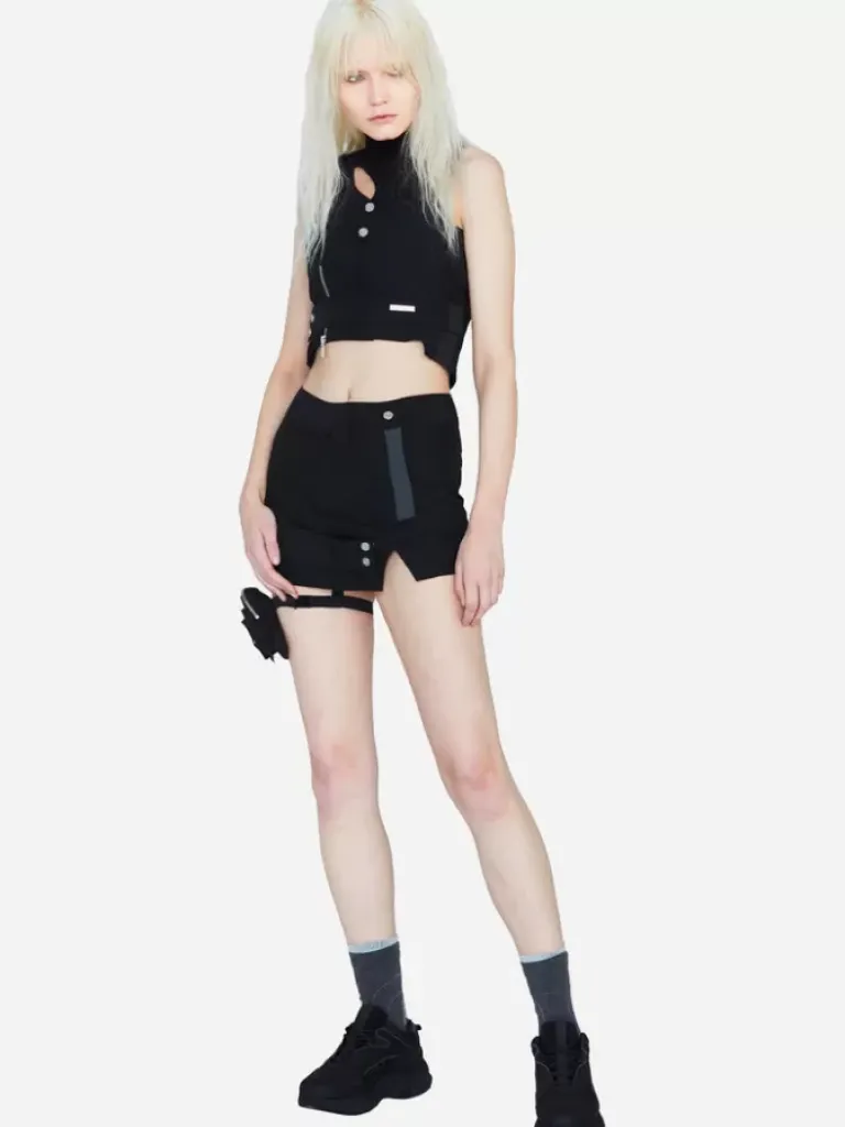 Women C2H4 001-X - Asymmetry Panelled Dress