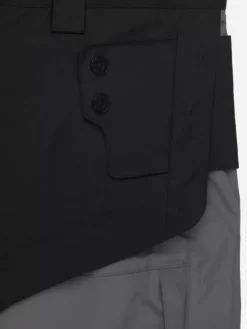 Men C2H4 001-X - Crooked Double Layered Tactical Shorts