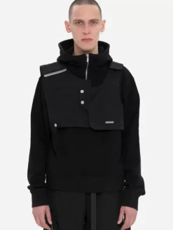 Men C2H4 001-X - Double Layer Intervein Stitch Hoodie