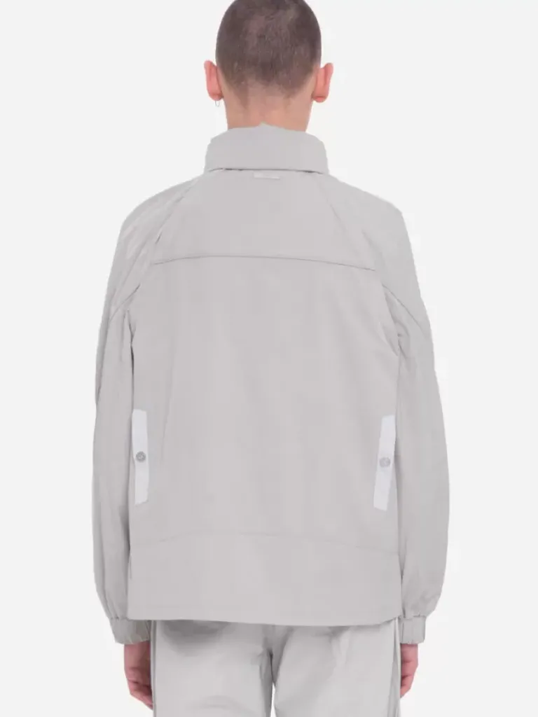 Men C2H4 001-X - Panelled Intervein Stitch Convertible Track Jacket