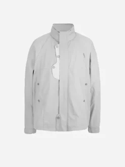 Men C2H4 001-X - Panelled Intervein Stitch Convertible Track Jacket
