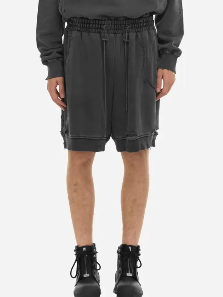 Men C2H4 001-X - Ruin Distressed Sweat Shorts