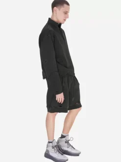 Men C2H4 001-X - Ruin Distressed Zip-Up Crewneck