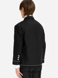 Men C2H4 005 - Zipper Piping Badged Tailored Jacket