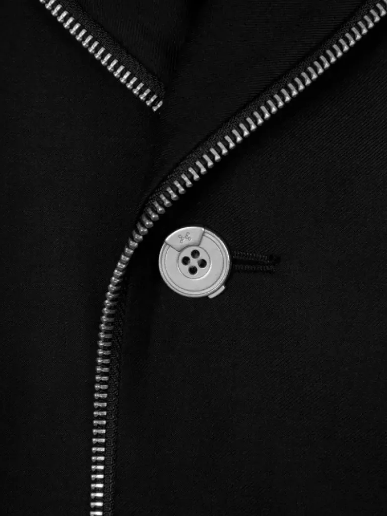 Men C2H4 005 - Zipper Piping Badged Tailored Jacket